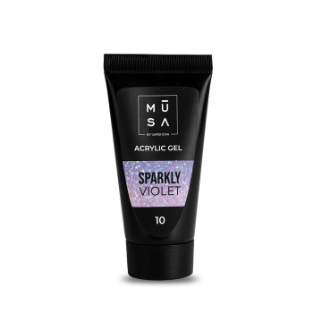 Acrylic Gel 10 - Sparkly Violet- 35ml