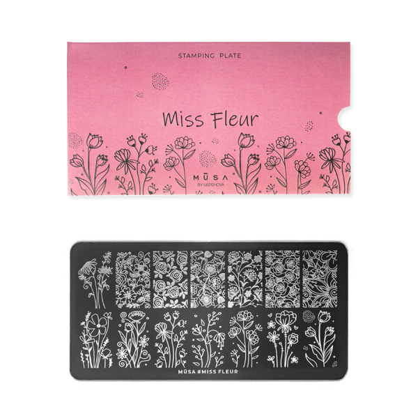 Plate Miss fleur