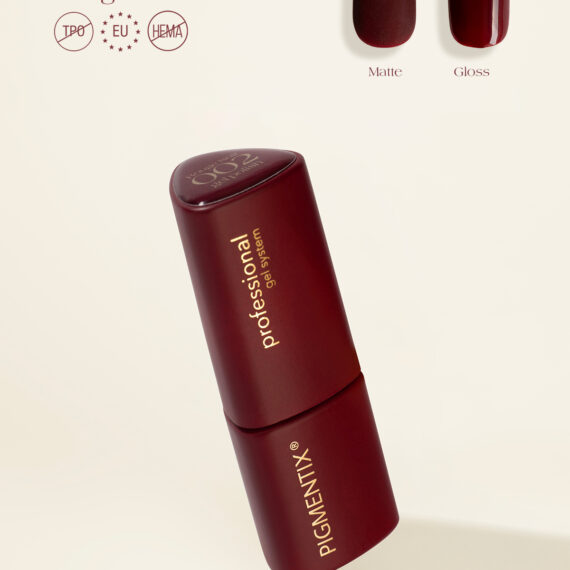 Pigmentix gel polish - Rouge Noir 002