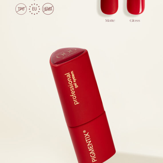 Pigmentix gel polish - Cherry Flame 006