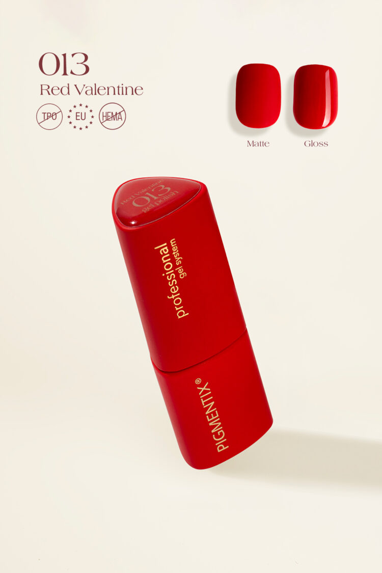 Pigmentix gel polish - Red Valentine 013