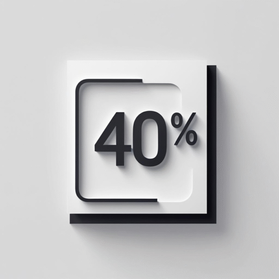 - 40%