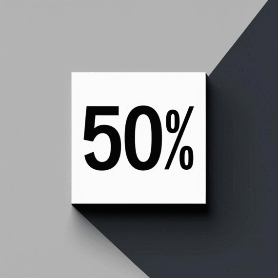 - 50%