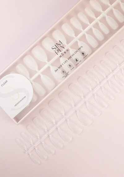 Soft gel tips press on Clear