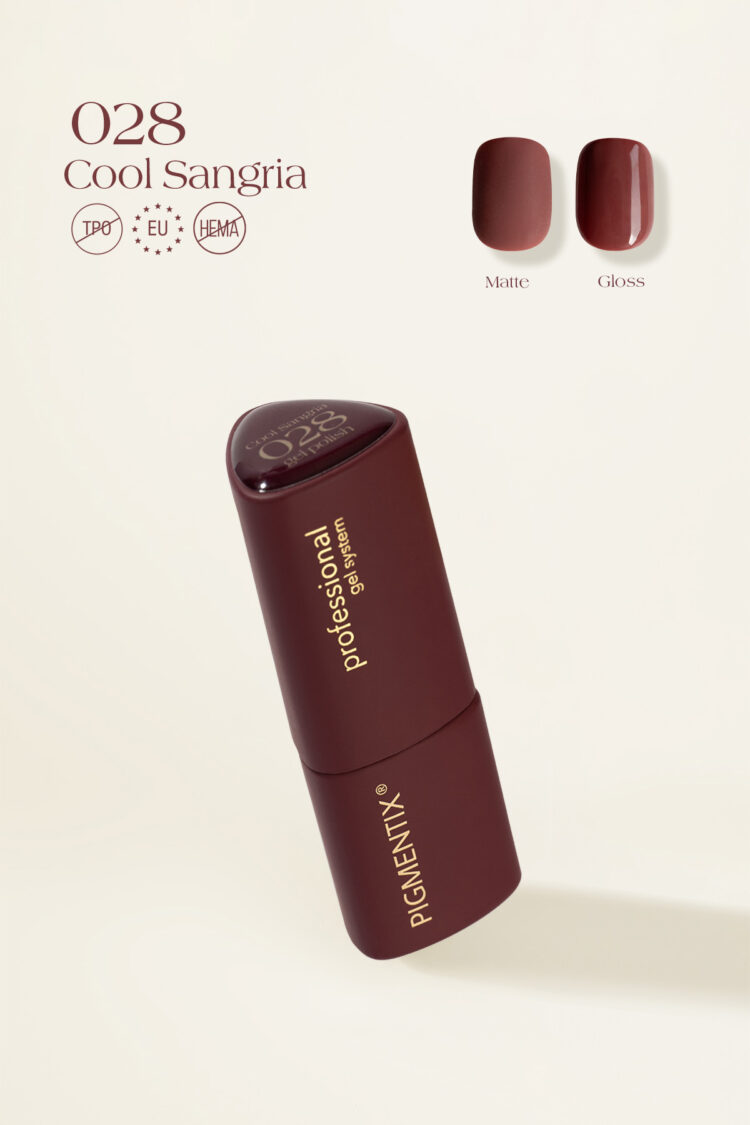 Pigmentix gel polish - Cool Sangria 028