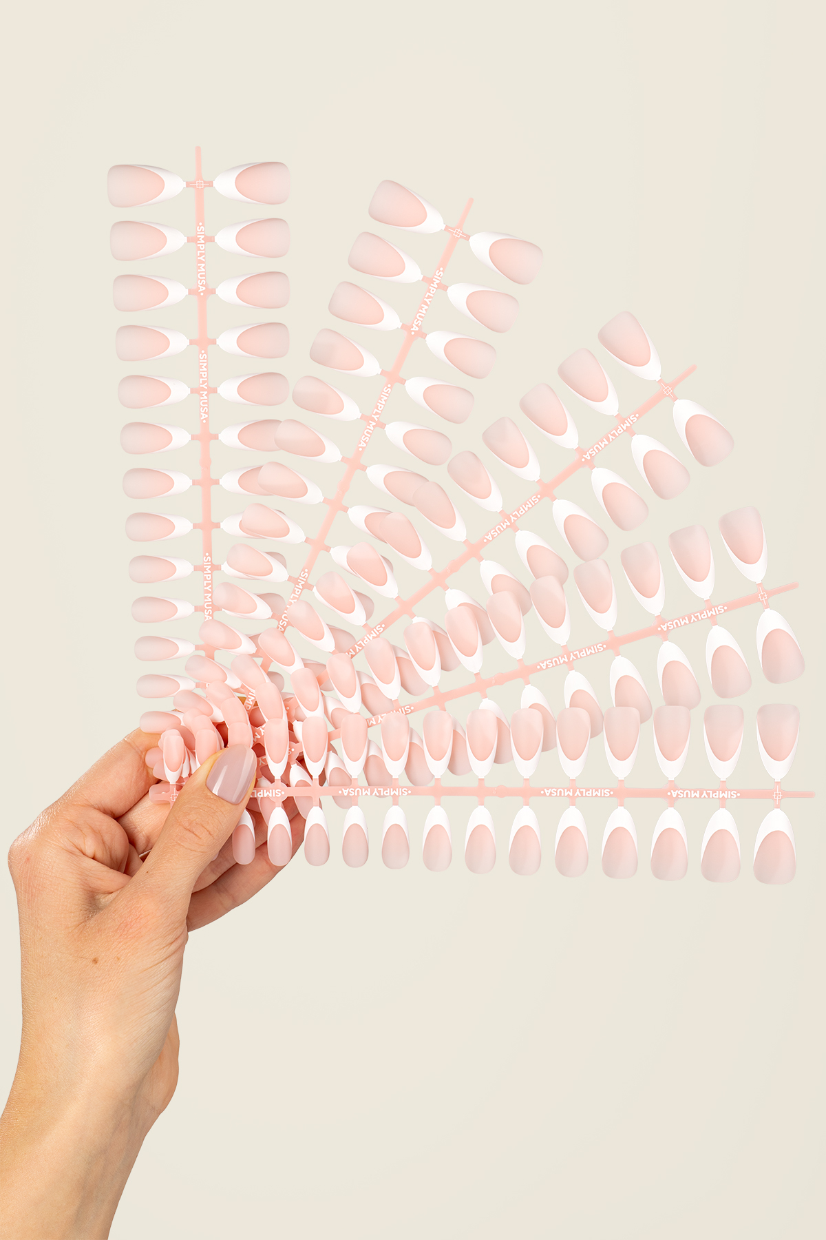 Acrylic Gel Tip Master Pro X® White French - Medium Almond – Image 7