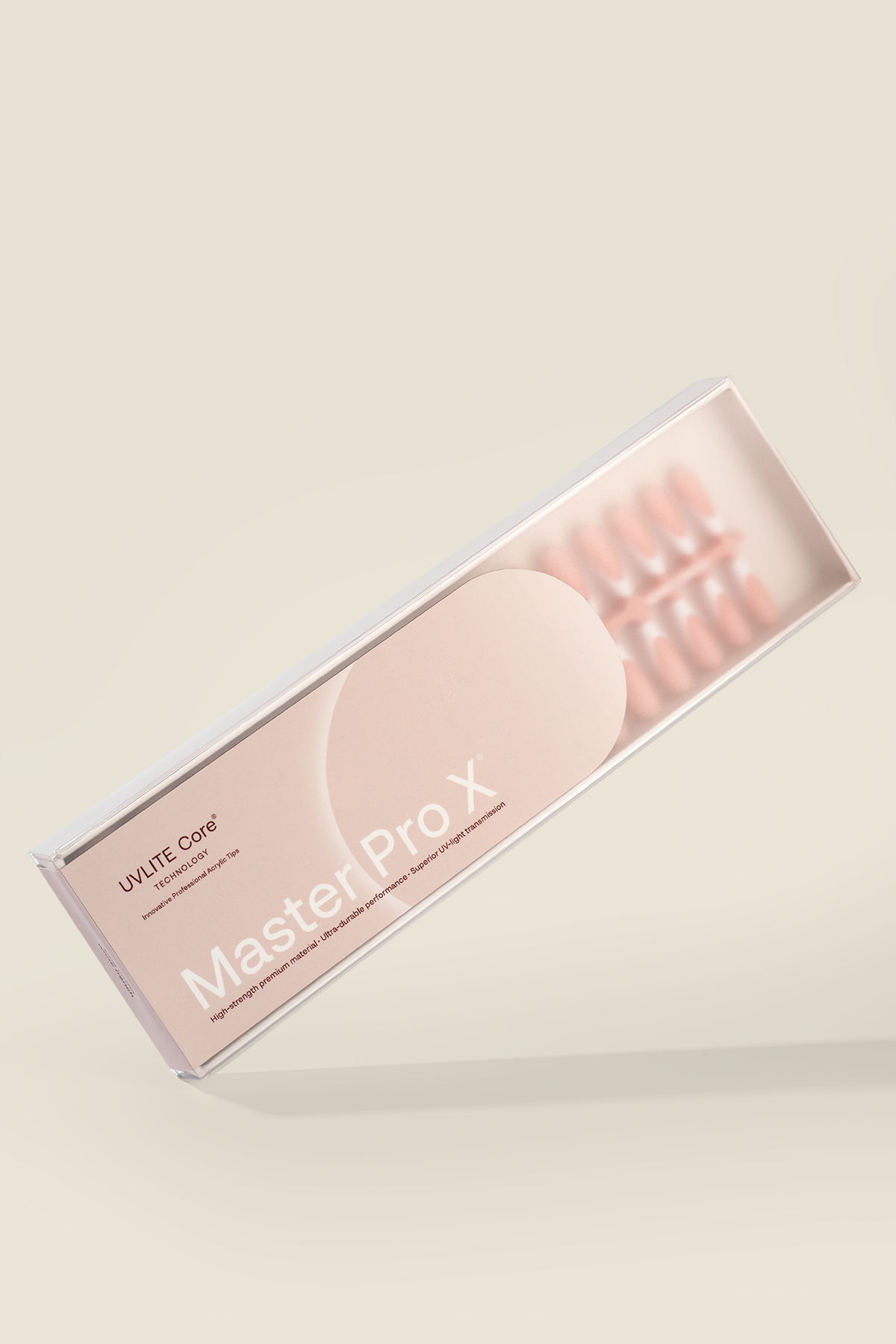 Acrylic Gel Tip Master Pro X® White French - Long Coffin