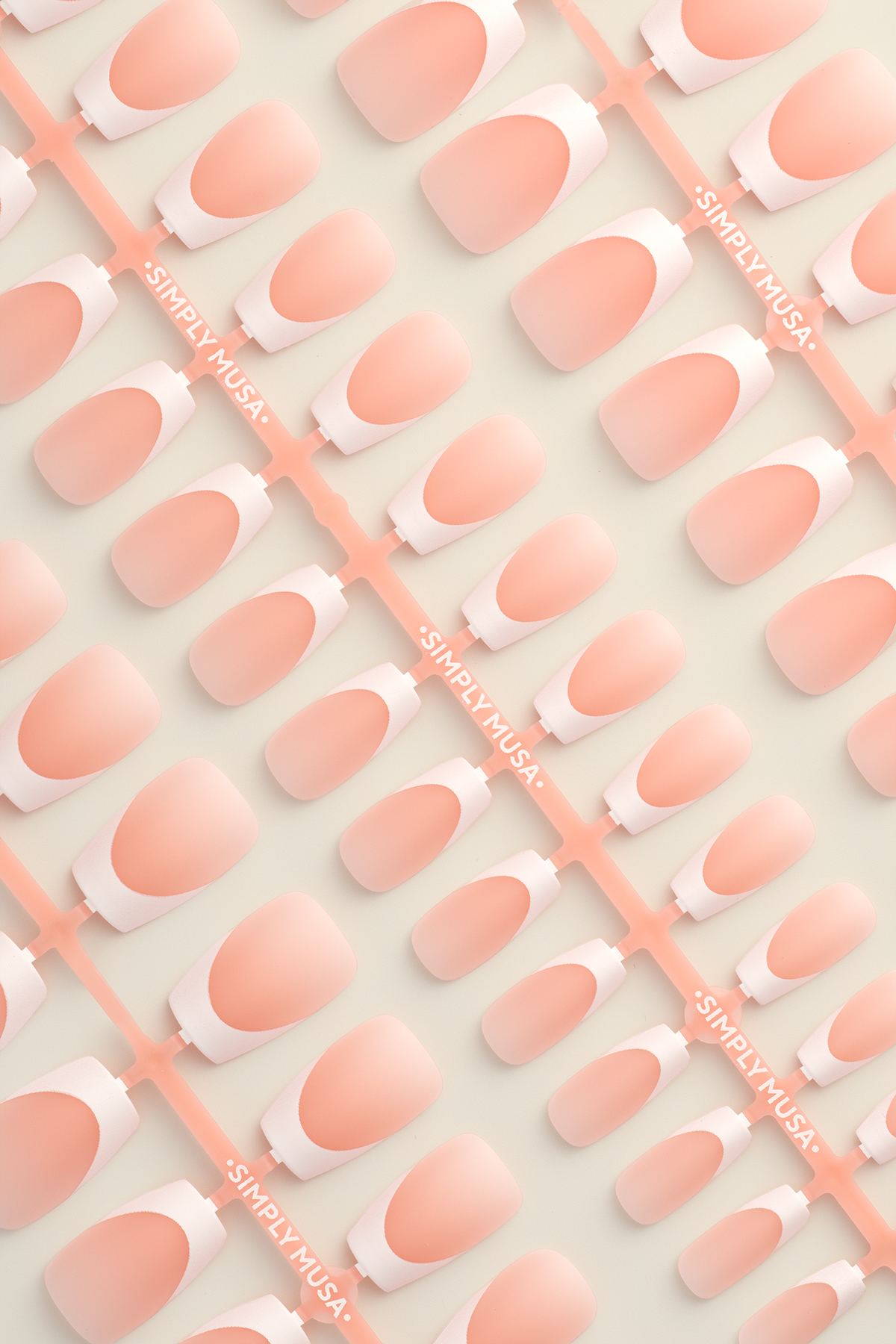 Acrylic Gel Tip Master Pro X® White French - Short Coffin – Image 8