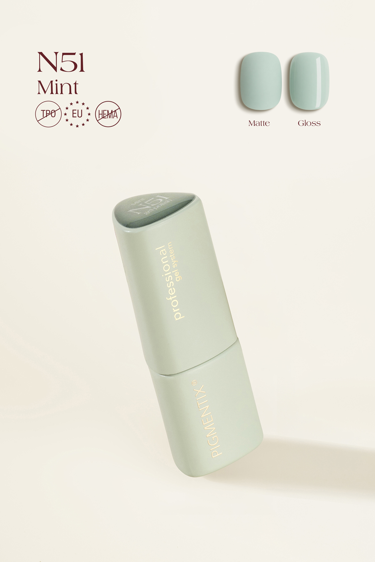 Pigmentix gel polish 051 - Mint